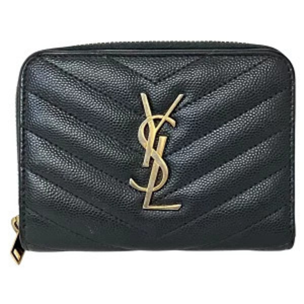 Saint Laurent Compact Zip Around Wallet Bi fold
